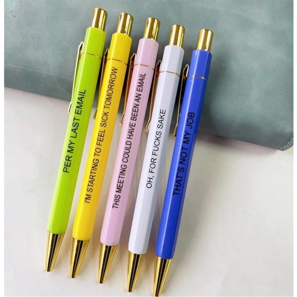 Funny Offensive Ballpoint Pens for Work / Office - Picture 1 of 4